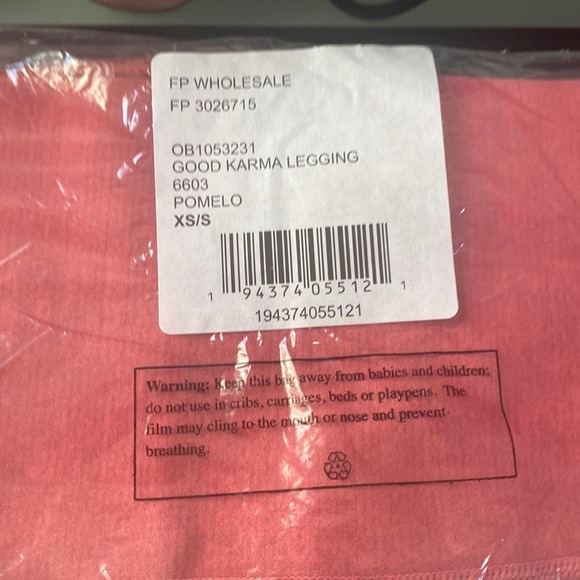 FREE People Good Karma Legging | Pomelo | Size XS/S | NWT - Picture 3 of 3